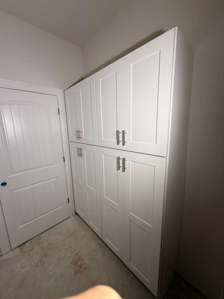 Built-in closet storage